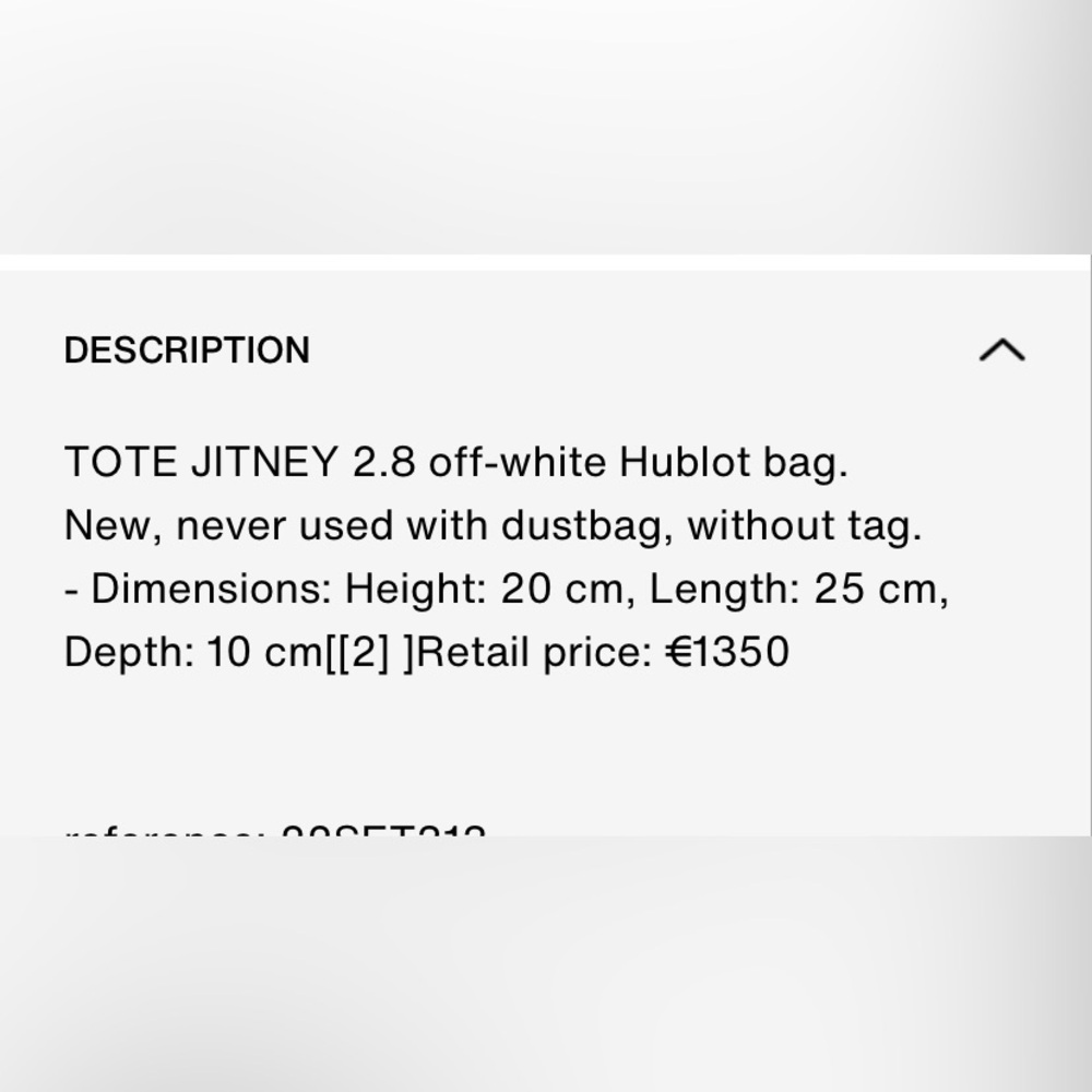 Off White Tote Jitney - image 4